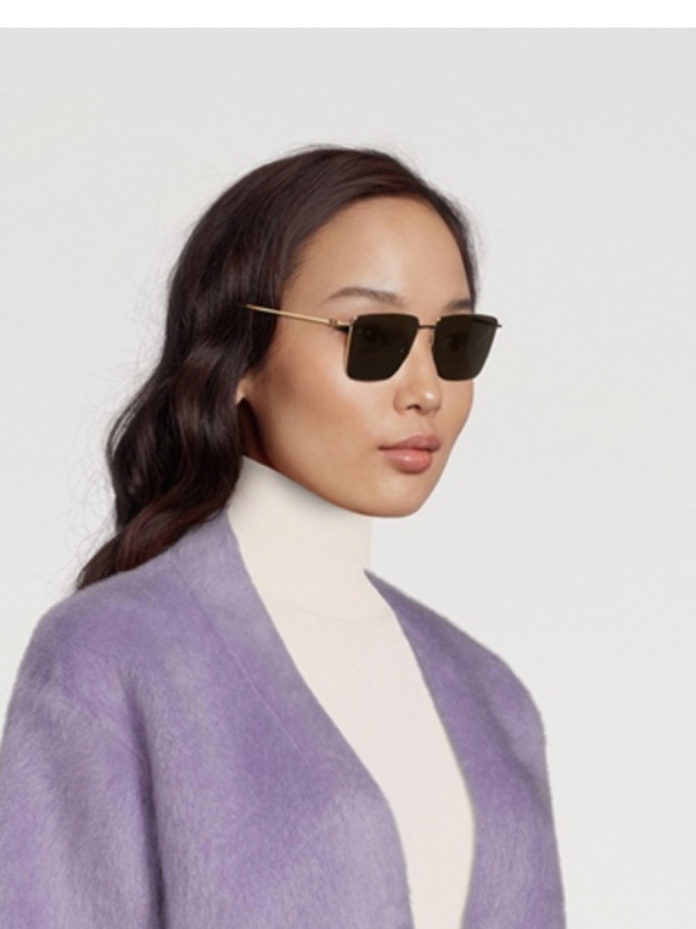 BOTTEGA VENETA BV1267S 002 Gold Metal Frame Brown Lens Sunglasses Summer - Picture 3 of 6
